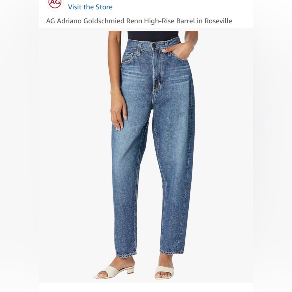 AG Renn High-Rise barrel jeans